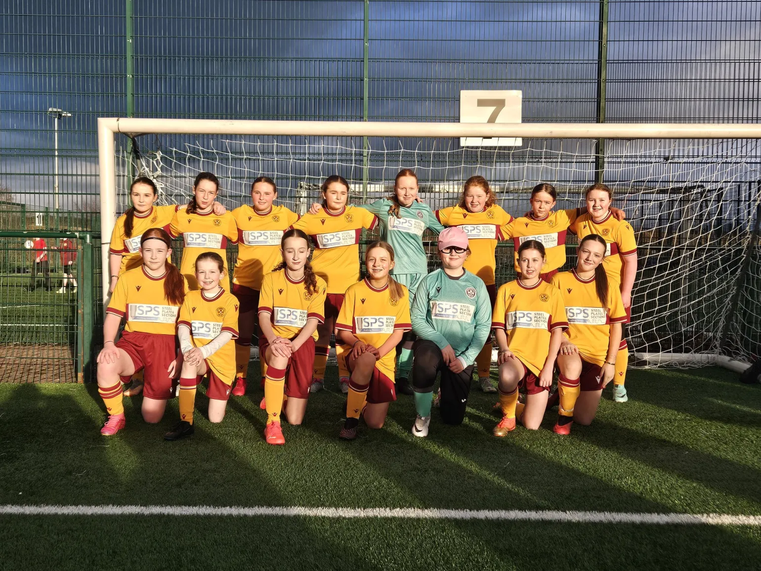 As the 2024 season kicks off, SPS is delighted to continue our sponsorship of Motherwell Football Club's under-14 girls academy team. This marks the second year we have proudly supported these talented young athletes who epitomises the spirit of the region.

Named "The Girls of Steel", the U14 squad take to the pitch this year with new training and matchday kit featuring the SPS logo. Our renewed sponsorship enables the purchase of the latest teamwear, underscoring our commitment to investing in the future of women's football.

This partnership symbolises an enduring bond between industry and community. As the squad pursues excellence this season, they do so with the backing of SPS and the entire Motherwell community. We can't wait to cheer on the “Girls of Steel”!
